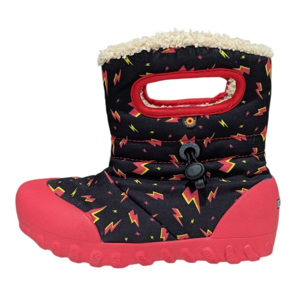 Bogs B-Moc winter boots Lightning black Red Yellow Waterproof Kids Boys Size 13